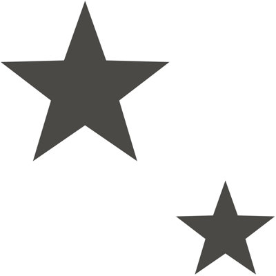 Galerie Style Sisters Double Star Black Cream Ss21254 A4 Wallpaper Sample from B&Q