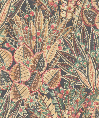 Galerie Welcome Home Bronze Brown Bohemian Floral A4 Wallpaper Sample from B&Q