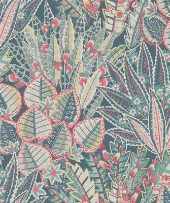 Galerie Welcome Home Green Bohemian Floral A4 Wallpaper Sample from B&Q