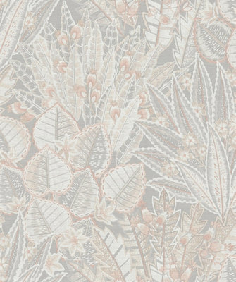 Galerie Welcome Home Beige Bohemian Floral A4 Wallpaper Sample from B&Q