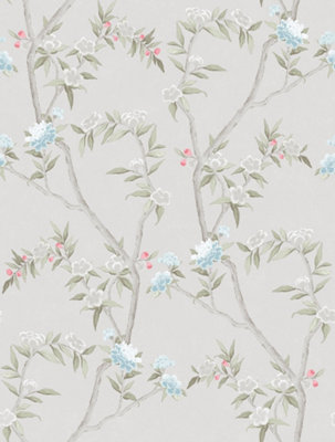 Galerie Spring Blossom White A4 Wallpaper Sample from B&Q