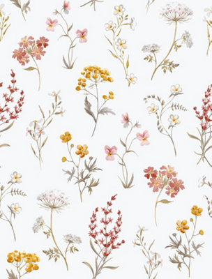 Galerie Spring Blossom Yellow A4 Wallpaper Sample from B&Q