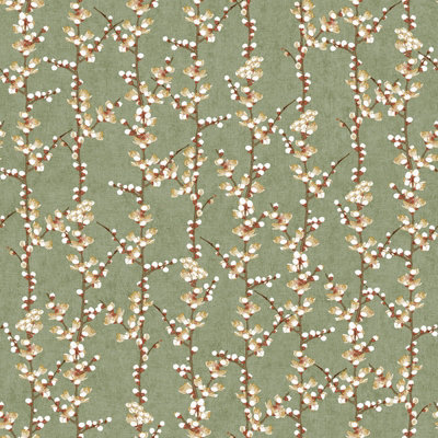 Galerie Spring Blossom Green A4 Wallpaper Sample from B&Q