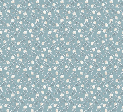 Galerie Spring Blossom Blue A4 Wallpaper Sample from B&Q