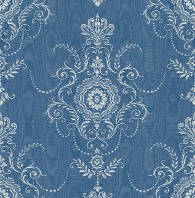 Galerie Blue Colette A4 Wallpaper Sample from B&Q