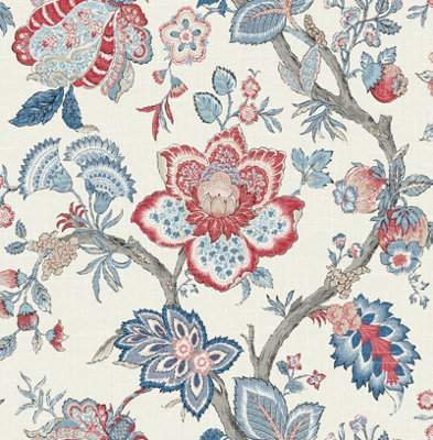 Galerie Multi-Coloured Bernadette A4 Wallpaper Sample from B&Q