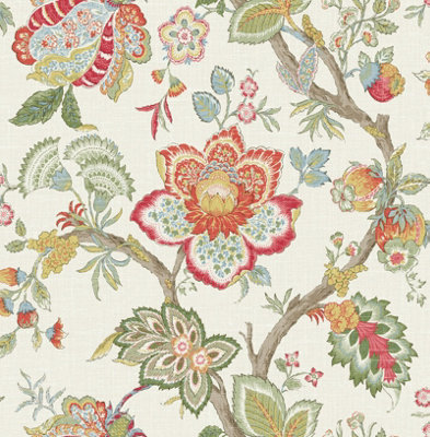Galerie Multi-Coloured Bernadette A4 Wallpaper Sample from B&Q