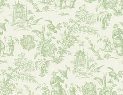 Galerie Green Chinois A4 Wallpaper Sample from B&Q