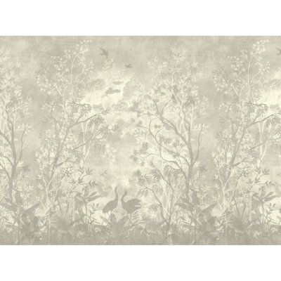 Galerie Welcome Home Grey Mystic Jungle Canopy A4 Sample from B&Q