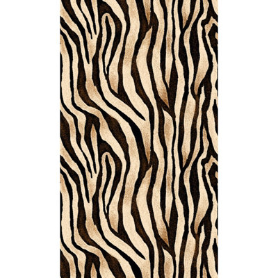 Galerie Welcome Home Beige Exotic Wild Zebra Stripes A4 Sample from B&Q
