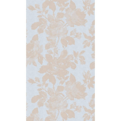 Galerie Welcome Home Orange Delicate Linen Leaf A4 Sample from B&Q