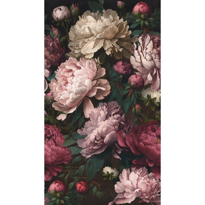Galerie Welcome Home Pink Blooming Peonies A4 Sample from B&Q