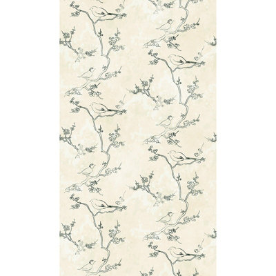 Galerie Welcome Home Cream Branches And Birds A4 Sample from B&Q