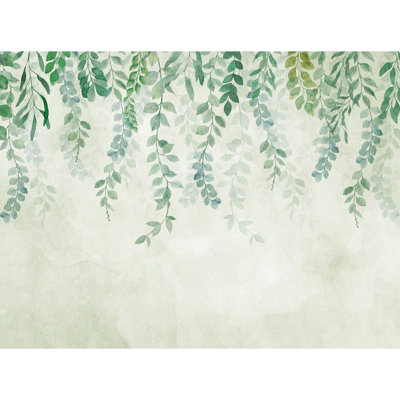 Galerie Welcome Home Green Cascading Botanical Vines A4 Sample from B&Q