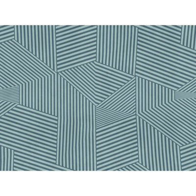 Galerie Welcome Home Blue Abstract Stripe Maze A4 Sample from B&Q