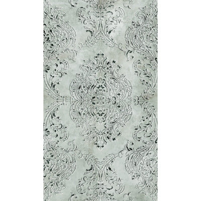 Galerie Welcome Home Grey Antique Damask A4 Sample from B&Q