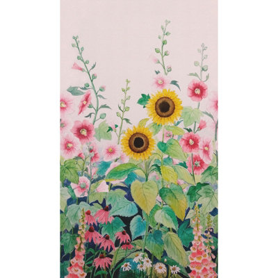 Galerie Welcome Home Green Sunflower Garden Bloom A4 Sample from B&Q