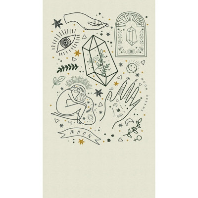 Galerie Welcome Home White Celestial Spirit A4 Sample from B&Q