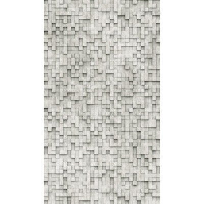 Galerie Welcome Home Grey Stone Pixels A4 Sample from B&Q