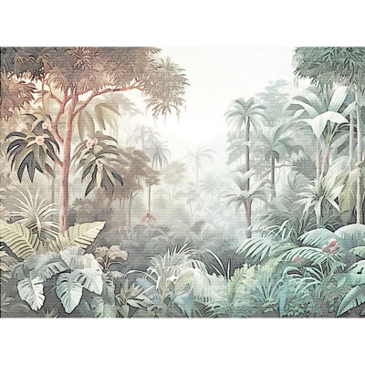 Galerie Welcome Home Blue Sunset Forest Canopy Scene A4 Sample from B&Q