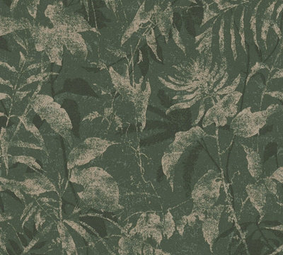 Galerie Horizon Green Cloud Forest A4 Wallpaper Sample from B&Q