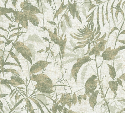 Galerie Horizon Green Cloud Forest A4 Wallpaper Sample from B&Q