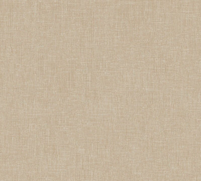 Galerie Welcome Home Bronze Brown Cotton Texture A4 Wallpaper Sample from B&Q