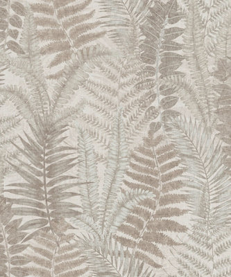 Galerie Flourish Bronze Tree Leaf A4 Wallpaper Sample Fl61120 from B&Q