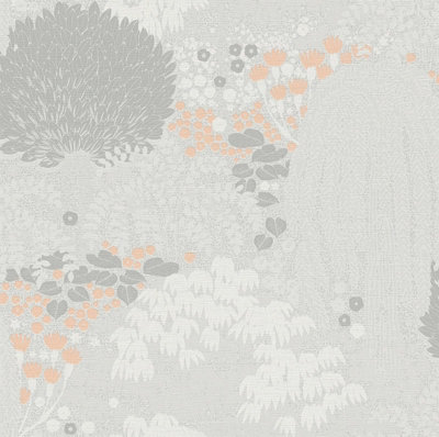 Galerie Flourish Silver Floral A4 Wallpaper Sample Fl61130 from B&Q