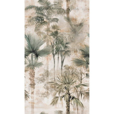Galerie Horizon Beige Palm Serenity A4 Sample from B&Q