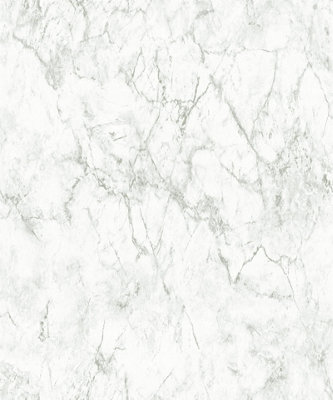 Galerie Silver Grey Gentle Beauty Motif A4 Wallpaper Sample from B&Q