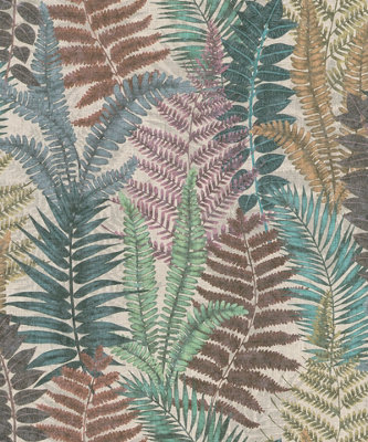 Galerie Flourish Multicolour Tree Leaf A4 Wallpaper Sample Fl61116 from B&Q
