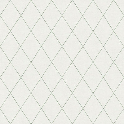 Galerie Morgongava Green Geometric Diamond A4 Wallpaper Sample from B&Q