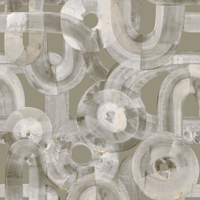 Galerie Salt Penello Nutmeg Sheen Brush Dance Design A4 Wallpaper Sample from B&Q