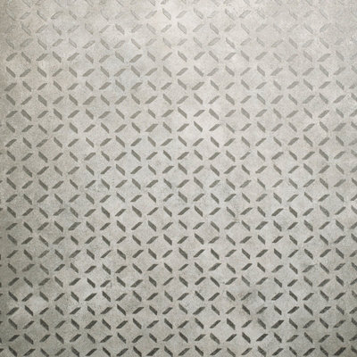 Galerie Urban Classics Silver Grey Soho Metallic Industrial Grid A4 Wallpaper Sample from B&Q