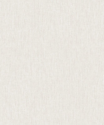 Galerie Heritage Structure White Beige Plain Texture A4 Wallpaper Sample from B&Q