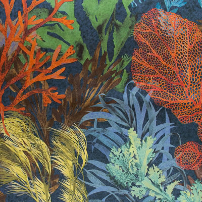 Galerie Tropical Collection Blueberry Bora Bora Coral Inspired A4 Wallpaper Samplel from B&Q