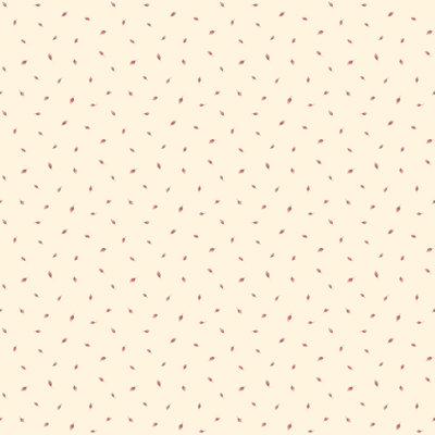Galerie Miniatures 3 Red Cream Small Leaf Toss Smooth A4 Wallpaper Sample from B&Q
