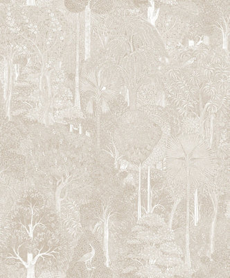 Galerie Heritage Beige Woodland A4 Wallpaper Sample from B&Q