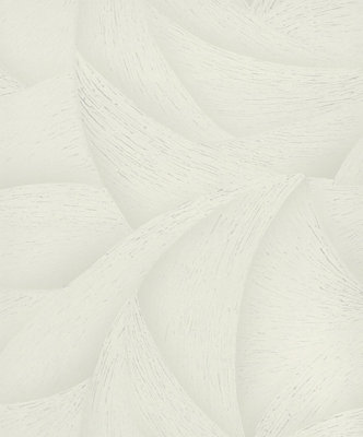 Galerie Odyssey White Wave Pattern A4 Wallpaper Sample from B&Q