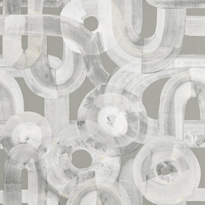 Galerie Salt Penello Allspice Sheen Brush Dance Design A4 Wallpaper Sample from B&Q