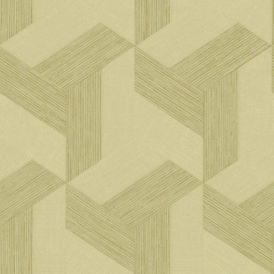 Galerie Synergy Green Geometric A4 Wallpaper Sample from B&Q