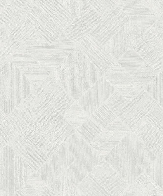Galerie Odyssey White Wood Mosaic Design A4 Wallpaper Sample from B&Q