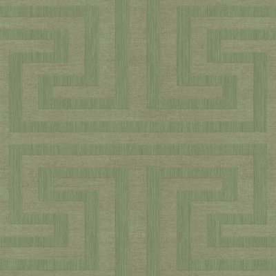 Galerie Synergy Green Geometric Maze A4 Wallpaper Sample from B&Q