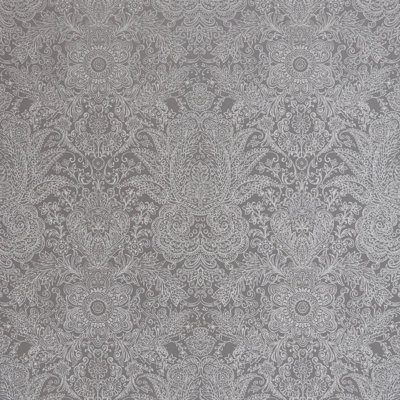 Galerie Precious Anthracite Glitter Brocade Damask A4 Wallpaper Sample from B&Q