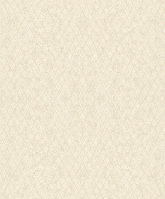 Galerie Odyssey Beige Geometric Diamond A4 Wallpaper Sample from B&Q