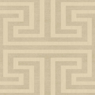 Galerie Synergy Beige Geometric Maze A4 Wallpaper Sample from B&Q