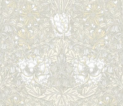 Galerie Arts And Crafts Cream Patterned A4 Wallpaper Sample from B&Q