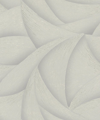 Galerie Odyssey Grey Wave Pattern A4 Wallpaper Sample from B&Q