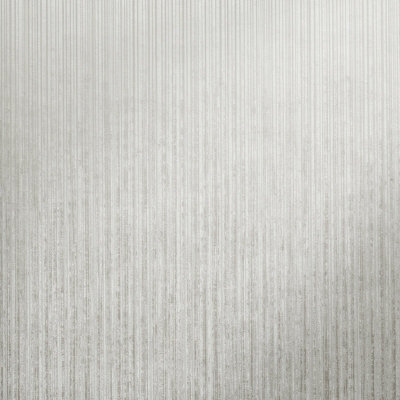 Galerie Universe Fossil Grey Metallic Stripe A4 Wallpaper Sample from B&Q